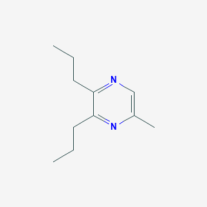 molecular formula C11H18N2 B13779237 5-Methyl-2,3-dipropylpyrazine CAS No. 80832-41-3
