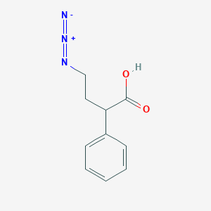 molecular formula C10H11N3O2 B13779263 4-Azido-2-phenylbutanoic acid 