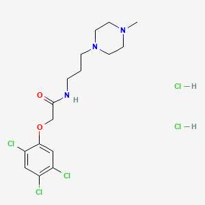 molecular formula C16H24Cl5N3O2 B13779301 N-[3-(4-methylpiperazin-1-yl)propyl]-2-(2,4,5-trichlorophenoxy)acetamide;dihydrochloride CAS No. 86746-04-5