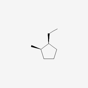 molecular formula C8H16 B13779416 cis-1-Ethyl-2-Methylcyclopentane 