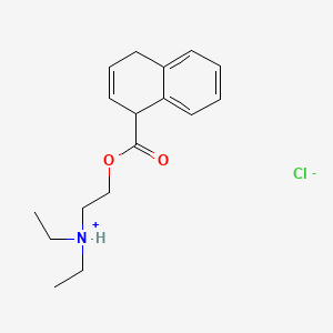 molecular formula C17H24ClNO2 B13779424 2-(1,4-dihydronaphthalene-1-carbonyloxy)ethyl-diethylazanium;chloride CAS No. 67293-09-8