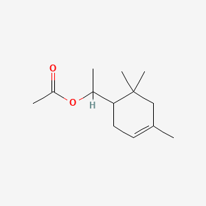 molecular formula C13H22O2 B13779426 1-(2,2,4-Trimethyl-4-cyclohexenyl)ethyl acetate CAS No. 63649-50-3