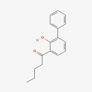 molecular formula C17H18O2 B13779464 1-(2-Hydroxy-biphenyl-3-yl)-pentan-1-one 