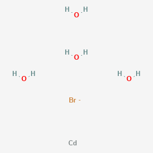 molecular formula BrCdH8O4- B13779474 Cadmium;bromide;tetrahydrate 