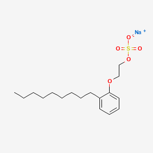 molecular formula C17H27NaO5S B13779508 Sodium 2-(nonylphenoxy)ethyl sulfate CAS No. 1135279-38-7