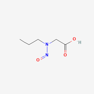 molecular formula C5H10N2O3 B13779522 Glycine, N-nitroso-N-propyl- CAS No. 6939-14-6