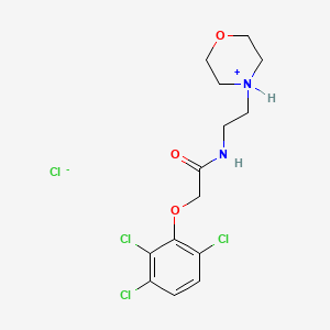 molecular formula C14H18Cl4N2O3 B13779531 N-(2-(4-Morpholinyl)ethyl)-2-(2,4,5-trichlorophenoxy)acetamide hydrochloride CAS No. 86746-00-1