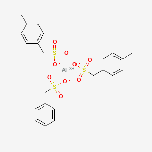 molecular formula C24H27AlO9S3 B13779554 Aluminum xylenesulfonate 