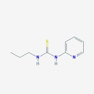 molecular formula C9H13N3S B13779583 1-n-Propyl-3-(2-pyridyl)-2-thiourea CAS No. 73840-16-1