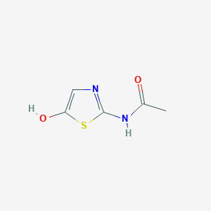 molecular formula C5H6N2O2S B13779589 N-(5-hydroxy-1,3-thiazol-2-yl)acetamide 