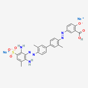 molecular formula C28H24N6Na2O6S B13779602 C.I. Direct orange 6 CAS No. 6637-88-3