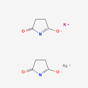 molecular formula C8H8AgKN2O4 B13779660 Potassium silver succinimide CAS No. 67893-50-9