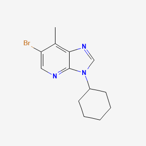 6-Bromo-3-cyclohexyl-7-methylimidazo[4,5-B]pyridine