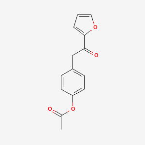 molecular formula C14H12O4 B13779706 4-Acetoxybenzyl 2-furyl ketone CAS No. 898766-71-7