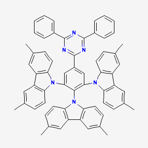 molecular formula C63H48N6 B13779767 Tmcztrz CAS No. 1808158-41-9
