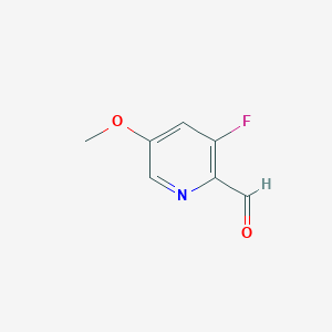 molecular formula C7H6FNO2 B13779776 3-Fluoro-5-methoxypicolinaldehyde CAS No. 1211590-28-1