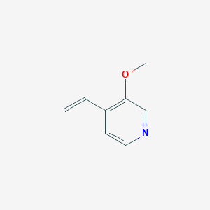 molecular formula C8H9NO B13779784 4-Ethenyl-3-methoxypyridine CAS No. 848951-17-7