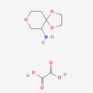 molecular formula C9H15NO7 B1377984 6-Amino-1,4,8-trioxaspiro[4.5]decane oxalate CAS No. 1392803-05-2