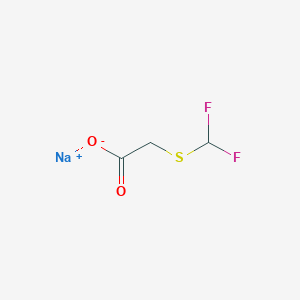 molecular formula C3H3F2NaO2S B13779856 Sodium 2-(difluoromethylthio)acetate 