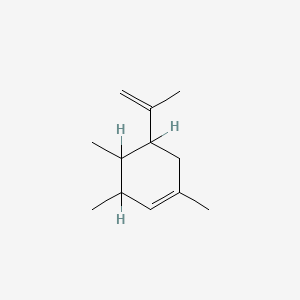 molecular formula C12H20 B13779866 1,3,4-Trimethyl-5-(1-methylvinyl)cyclohexene CAS No. 67845-77-6