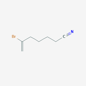 molecular formula C7H10BrN B137799 6-Bromo-6-heptenenitrile CAS No. 148252-44-2