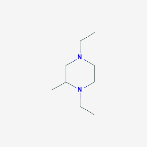 molecular formula C9H20N2 B13779920 1,4-Diethyl-2-methylpiperazine CAS No. 98952-13-7