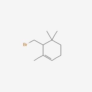 molecular formula C10H17Br B13779950 6-(Bromomethyl)-1,5,5-trimethylcyclohexene CAS No. 72152-80-8