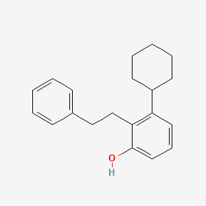 molecular formula C20H24O B13779958 Cyclohexyl-2-(2-phenylethyl)phenol CAS No. 97552-88-0