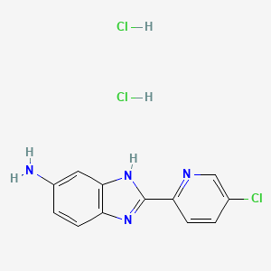 2-(5-chloropyridin-2-yl)-1H-1,3-benzodiazol-5-amine dihydrochloride