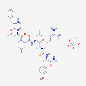 molecular formula C41H61F3N10O10 B13780020 FSLLRY-NH2 TFA 