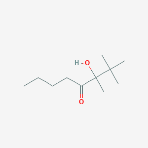 molecular formula C11H22O2 B13780022 3-Hydroxy-2,2,3-trimethyloctan-4-one CAS No. 85083-71-2