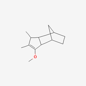 molecular formula C13H20O B13780068 3a,4,5,6,7,7a-Hexahydromethoxydimethyl-4,7-methano-1H-indene CAS No. 93942-00-8