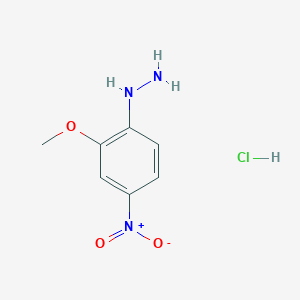 molecular formula C7H10ClN3O3 B13780070 2-Methoxy-4-nitrophenylhydrazine hydrochloride 