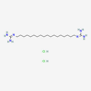 molecular formula C20H46Cl2N6 B13780107 N,N'''-1,18-Octadecanediylbisguanidine dihydrochloride CAS No. 63885-28-9
