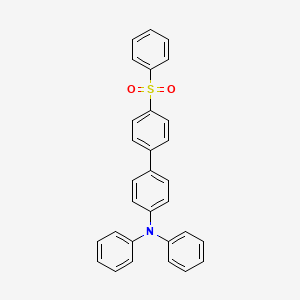 molecular formula C30H23NO2S B13780113 4-(4-Diphenylaminophenyl)diphenylsulfone 