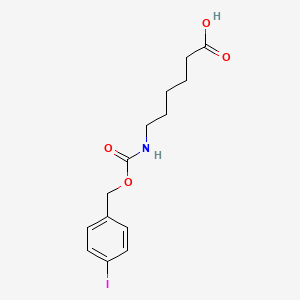 molecular formula C14H18INO4 B13780125 Hexanoic acid, 6-((((4-iodophenyl)methoxy)carbonyl)amino)- CAS No. 67987-37-5