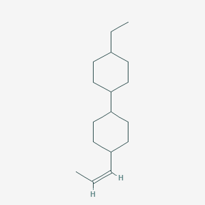 molecular formula C17H30 B13780131 trans,trans-4''-Ethyl-4-propenyl-bicyclohexyl 