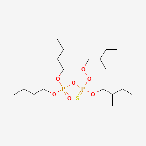 molecular formula C20H44O7P2S B13780132 Tetrakis(2-methylbutyl) thioperoxydiphosphate CAS No. 93981-21-6
