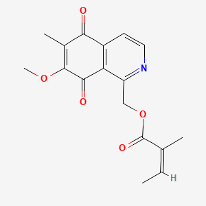molecular formula C17H17NO5 B13780145 Renierone 