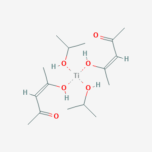molecular formula C16H32O6Ti B13780159 (Z)-4-hydroxypent-3-en-2-one;propan-2-ol;titanium 
