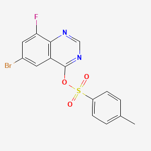 6-Bromo-8-fluoroquinazolin-4-yl 4-methylbenzene-1-sulfonate