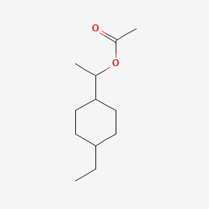 molecular formula C12H22O2 B13780283 cis-1-(4-Ethylcyclohexyl)ethyl acetate CAS No. 63573-95-5