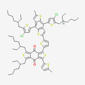 molecular formula C70H82Cl2O2S8 B13780322 PBDB-T-2Cl 