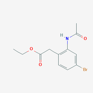 (2-Acetylamino-4-bromo-phenyl)-acetic acid ethyl ester