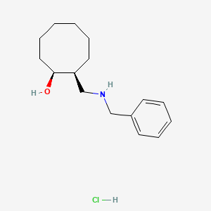 molecular formula C16H26ClNO B13780360 cis-2-Benzylaminomethyl-1-cyclooctanol hydrochloride 