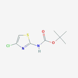 molecular formula C8H11ClN2O2S B1378038 Tert-butyl 4-chlorothiazol-2-ylcarbamate CAS No. 1373223-09-6