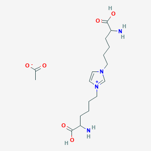 1,3-Bis(5-amino-5-carboxypentyl)-3H-imidazolium acetate