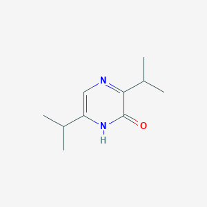 molecular formula C10H16N2O B13780410 3,6-Di(propan-2-yl)pyrazin-2(1H)-one CAS No. 86799-77-1
