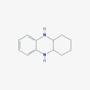 molecular formula C12H16N2 B13780478 Phenazine,1,2,3,4,4a,5,10,10a-octahydro-(7ci,9ci) 