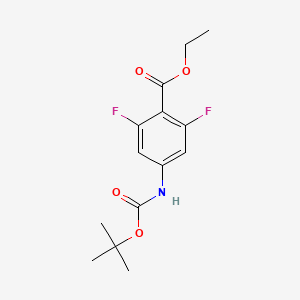 ethyl N-BOC-3,5-difluoroaniline-4-carboxylate